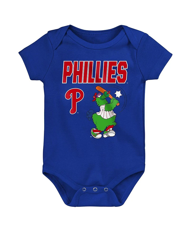 Outerstuff Baby Boys and Girls 3-Piece Philadelphia Phillies Home Plate Creeper Set