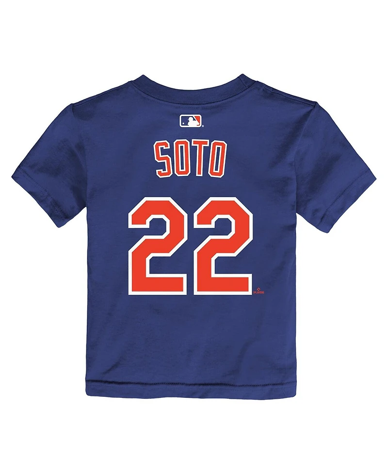 Nike Baby Boys and Girls Juan Soto Royal New York Mets Name Number T-Shirt