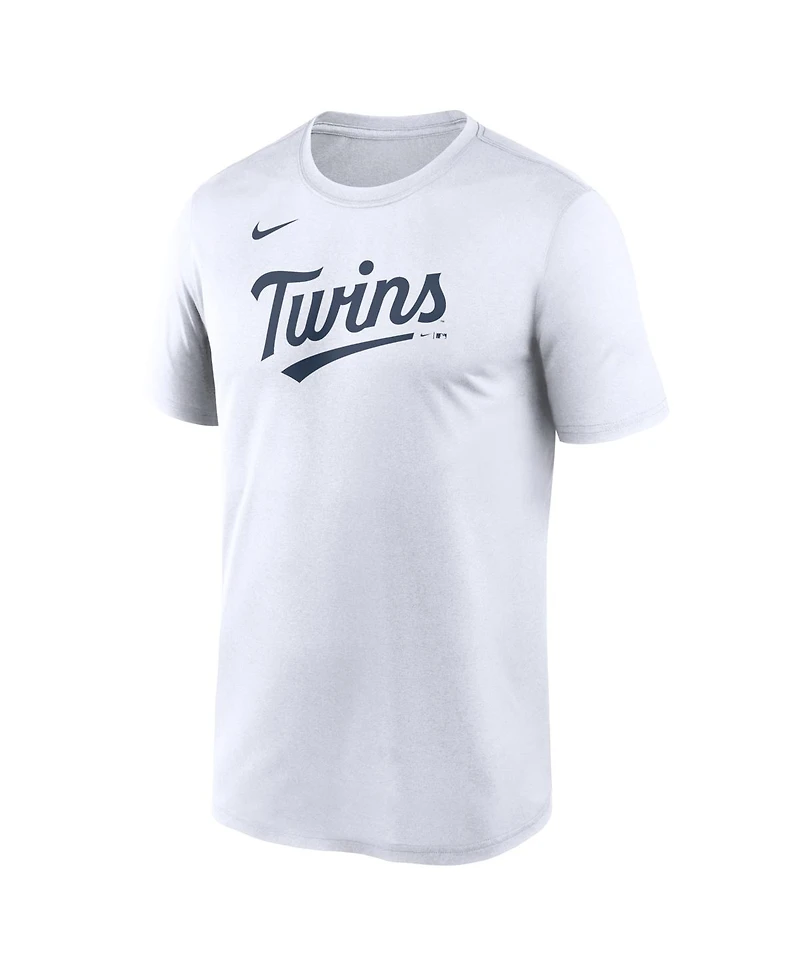Nike Men's White Minnesota Twins New Legend Wordmark Dri-fit T-Shirt