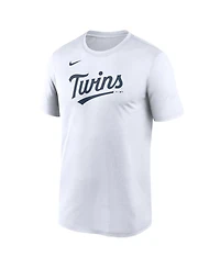 Nike Men's White Minnesota Twins New Legend Wordmark Dri-fit T-Shirt