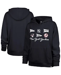 '47 Brand Women's Navy New York Yankees Bow Banners Naomi Hoodie