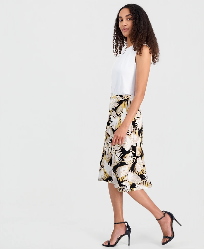 Kasper Women's A-Line Midi Skirt