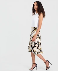 Kasper Women's A-Line Midi Skirt