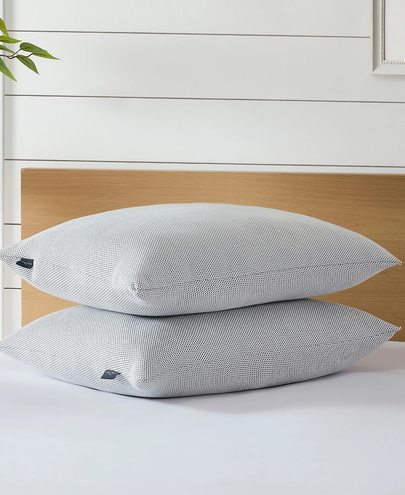 Nautica Charcoal Knit 2-Pack Pillows, Standard