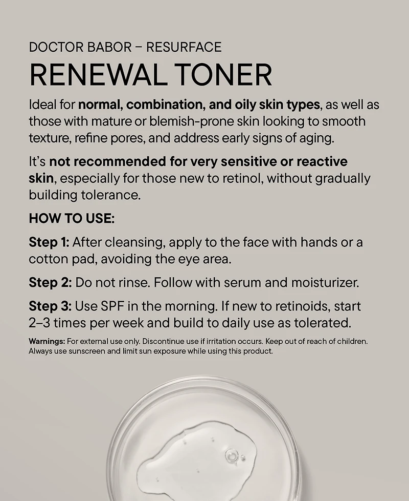 Babor Renewal Toner, 6.76 oz.