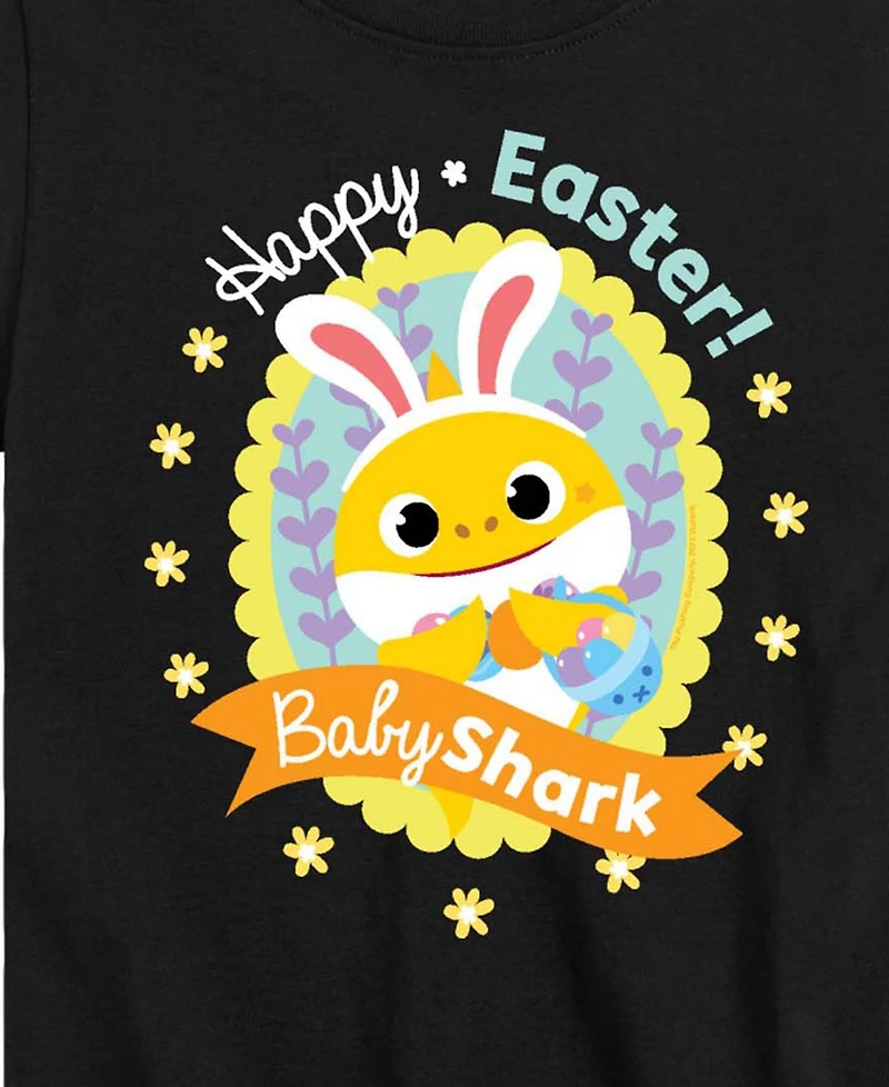 Hybrid Boys' Toddler 2T-5T Baby Shark Happy Easter Short-Sleeve Graphic T-Shirt