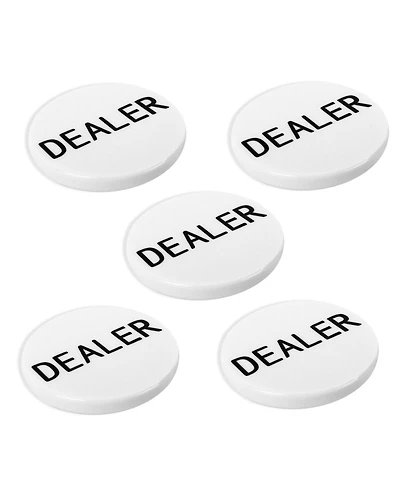 Gse Games & Sports Expert 5 packs 2" Casino Texas Hold em Poker Game Dealer Puck for Gambling Card Games,Texas Hold