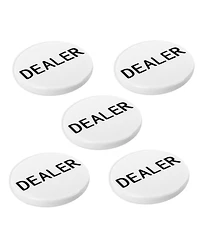 Gse Games & Sports Expert 5 packs 2" Casino Texas Hold em Poker Game Dealer Puck for Gambling Card Games,Texas Hold