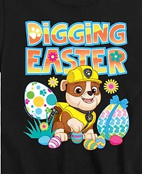 Hybrid Boys' Toddler 2T-5T Paw Patrol Digging Easter Short-Sleeve Graphic T-Shirt