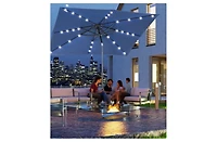 Clihome Sun Umbrella Solar Umbrella,Lighted Patio