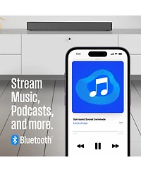 Westinghouse 2.0 Compact Soundbar, 120W with Dolby Atmos & Digital Plus, eARC Hdmi, Bluetooth, Roku Tv Ready