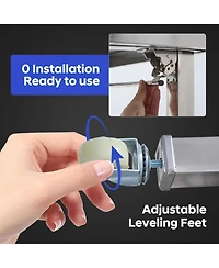 gaomon Folding Stainless Steel Table Commercial Work Table with Casters & Undershelf for Home & Restaurant