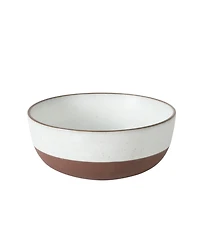 Gibson Home William Crest 4 Piece Nesting Serving Stoneware Reactive Bowl Set, 5”, 6.25”, 7.5”, 9”, Prep & Bowls