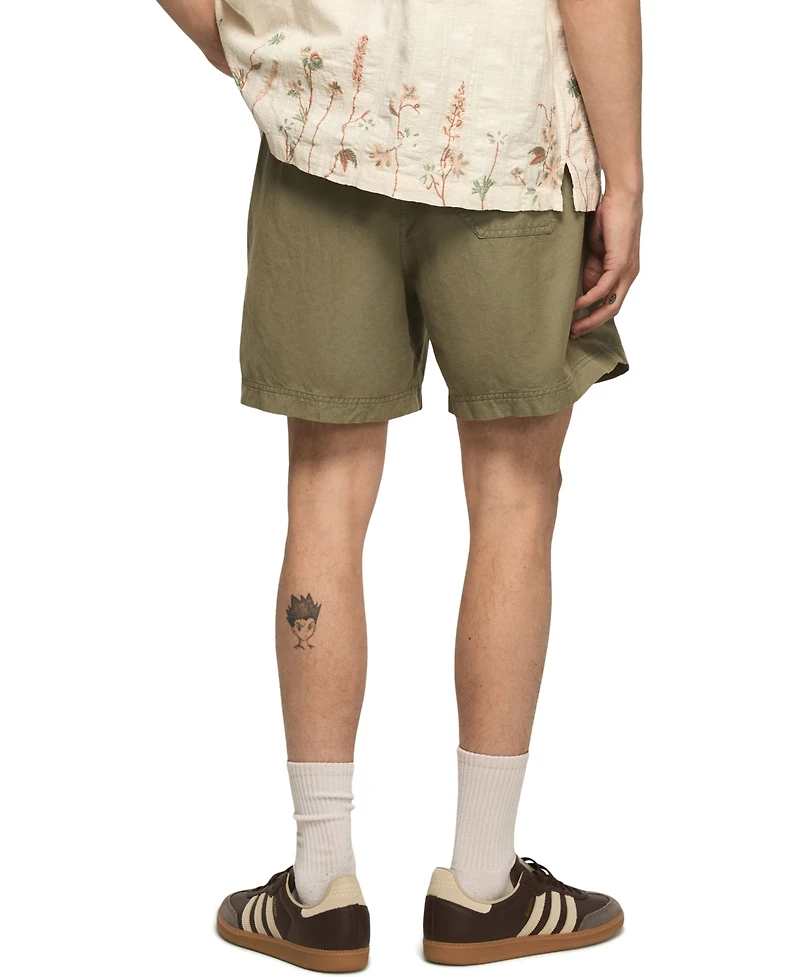 Lucky Brand Men's Pull-On Linen Shorts