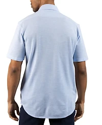 Tailorbyrd Men's Slub Pique Short Sleeve Shirt