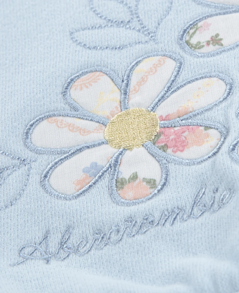 abercrombie kids Baby Girls' Crewneck Sweatshirt and Skirt, 2-Piece Set