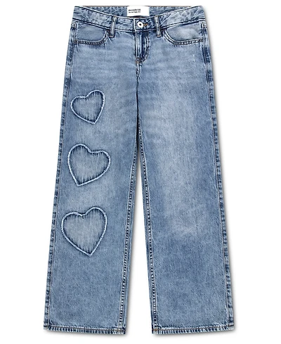 abercrombie kids Toddler Girls' Low Rise Hearts Baggy Jeans