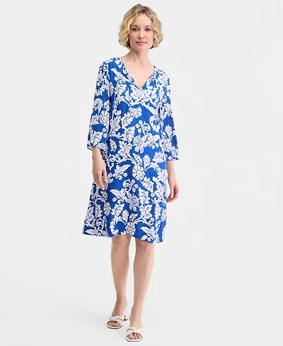Jm Collection Women's Printed Tunic Dress, Macy's Exclusive