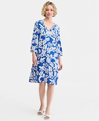 Jm Collection Women's Printed Tunic Dress, Macy's Exclusive