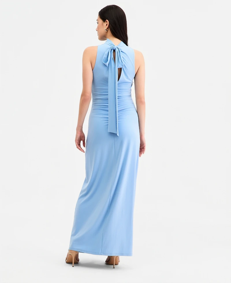 Jump Juniors' Tie-Back Slit-Front Sleeveless Dress