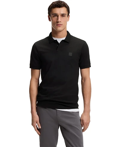 Boss by Hugo Men's Slim-Fit Stretch-Cotton Logo Patch Polo Shirt