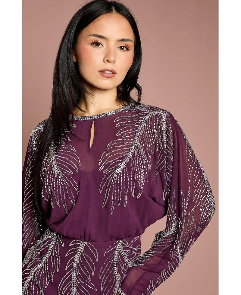 Coast Women's Feather Embellished Mini Dress