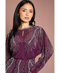 Coast Women's Feather Embellished Mini Dress