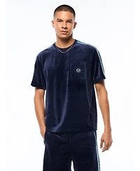 Sergio Tacchini Men's Cresta Velour Pocket T-shirt