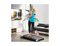 Hongge 2.5HP Under Desk Treadmill with Remote Control and 3 Countdown Modes-White