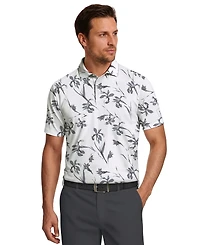 Pga Tour Men's Energized Floral Print Golf Polo Shirt