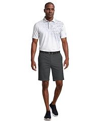 Pga Tour Men's Asymmetrical Print Golf Polo Shirt