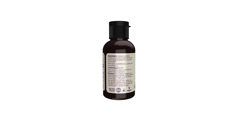 Now Foods Organic Chocolate Liquid Monk Fruit, 1.8 Oz
