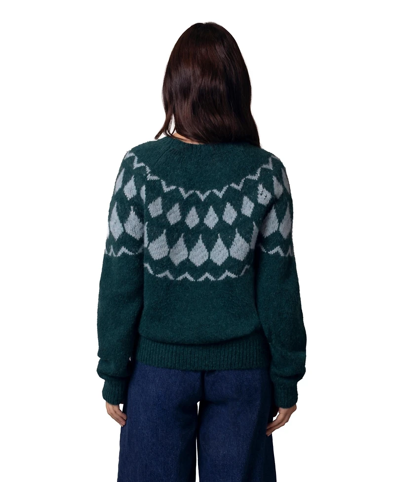 Celtic & Co. Women's Lofty Diamond Yoke Sweater