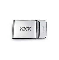 Bling Jewelry Men's Large Two Tone Compass Masonic Freemason Money Clip Stainless Steel