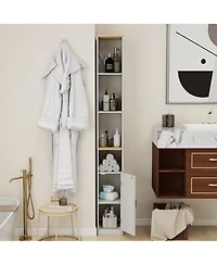 Rainsken 72" Tall Slim Storage Cabinet