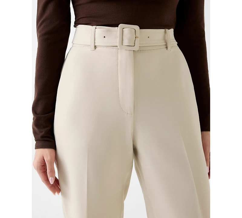 Guess Women's Leila Belted Mid-Rise Pants