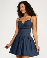 Katia Rae Junior's Sweetheart Neck Corset Mini Dress