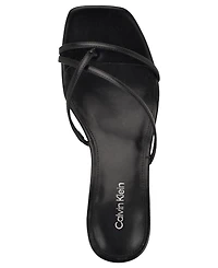 Calvin Klein Women's Axella Strappy Kitten Heel Dress Sandals