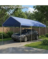 Aoodor 10 x 20 Ft All Weather Carport Replacement Canopy Cover