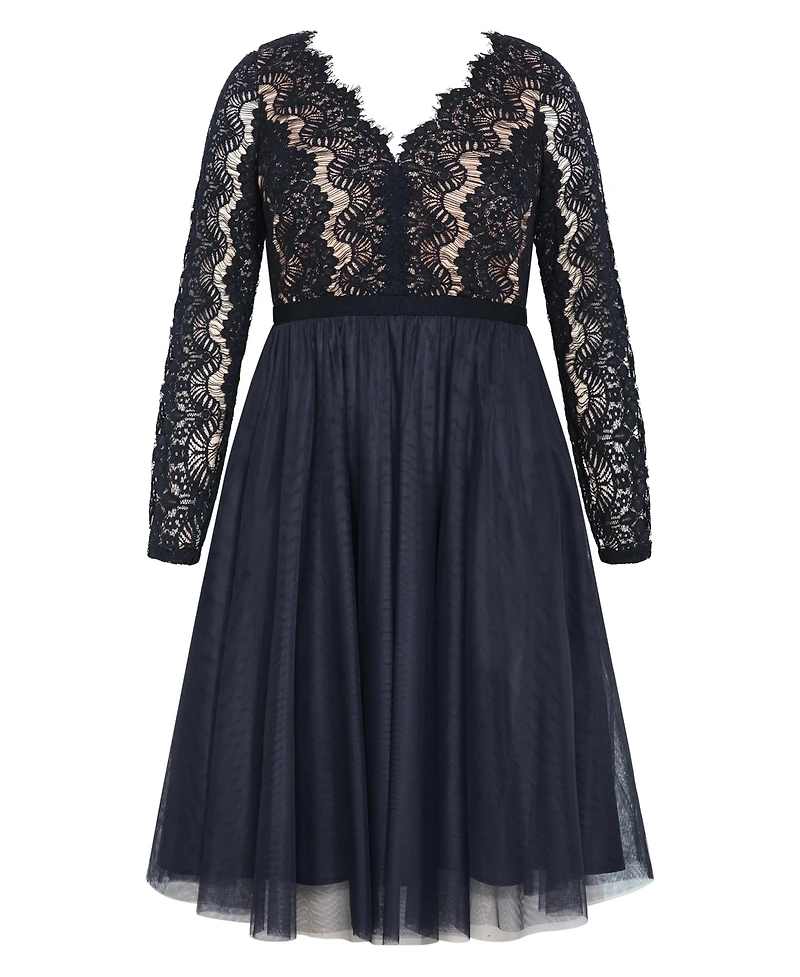 City Chic Women's Rare Beauty Midi Dress