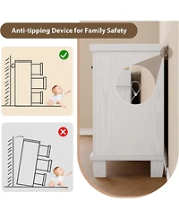 gaomon Dresser for Bedroom with 7 Drawers, Storage Chest of Drawers with Metal Handle, Wooden Dresser Organizer for Living Room,Closet,Entryway