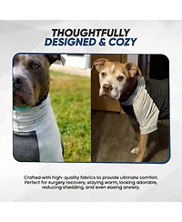 Aronkl Comfortable Breathable Cotton Spandex Dog Shirt for Large Dogs