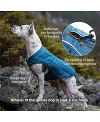 Aronkl Loft Dog Jacket: Insulated, Reversible, Water-Resistant, Reflective, Adventure Ready