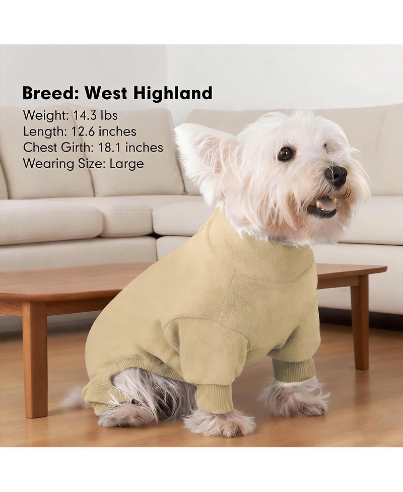 Aronkl Dog Fleece Pajamas for Warmth and Comfort