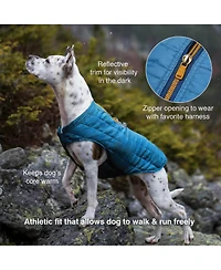 Aronkl Loft Dog Jacket: Insulated, Reversible, Water-Resistant, Reflective, Adventure Ready