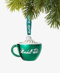 Holiday Lane Chicago Marshall Fields Coffee Cup Ornament, Macy's Exclusive