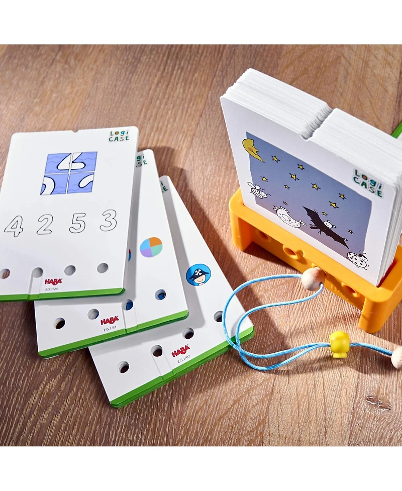 Haba Logic! Case Brain Games for Kids Starter Set 5+, Brain Teaser Puzzles and Car Games, Mind Puzzles to Develop Critical Thinking for Kids