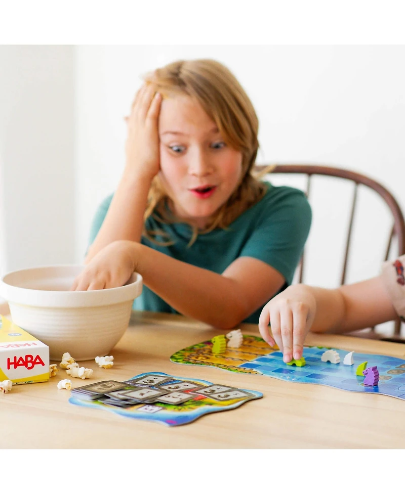 Haba Water Dragons: Kids Board Game and Fast-Paced Dice Game with Wooden Components for Ages 5 and up, Made in Germany