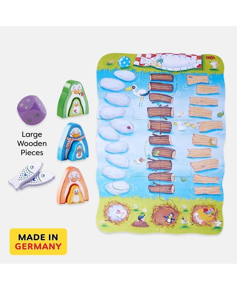 Haba My Very First Games Go, Go Little Penguin, Toddler Learning Game and Cooperative Toddler Board Games for 2 Years and up, Made in Germany