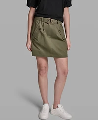 Bcbg Women's Flap Pocket Belted Skirt